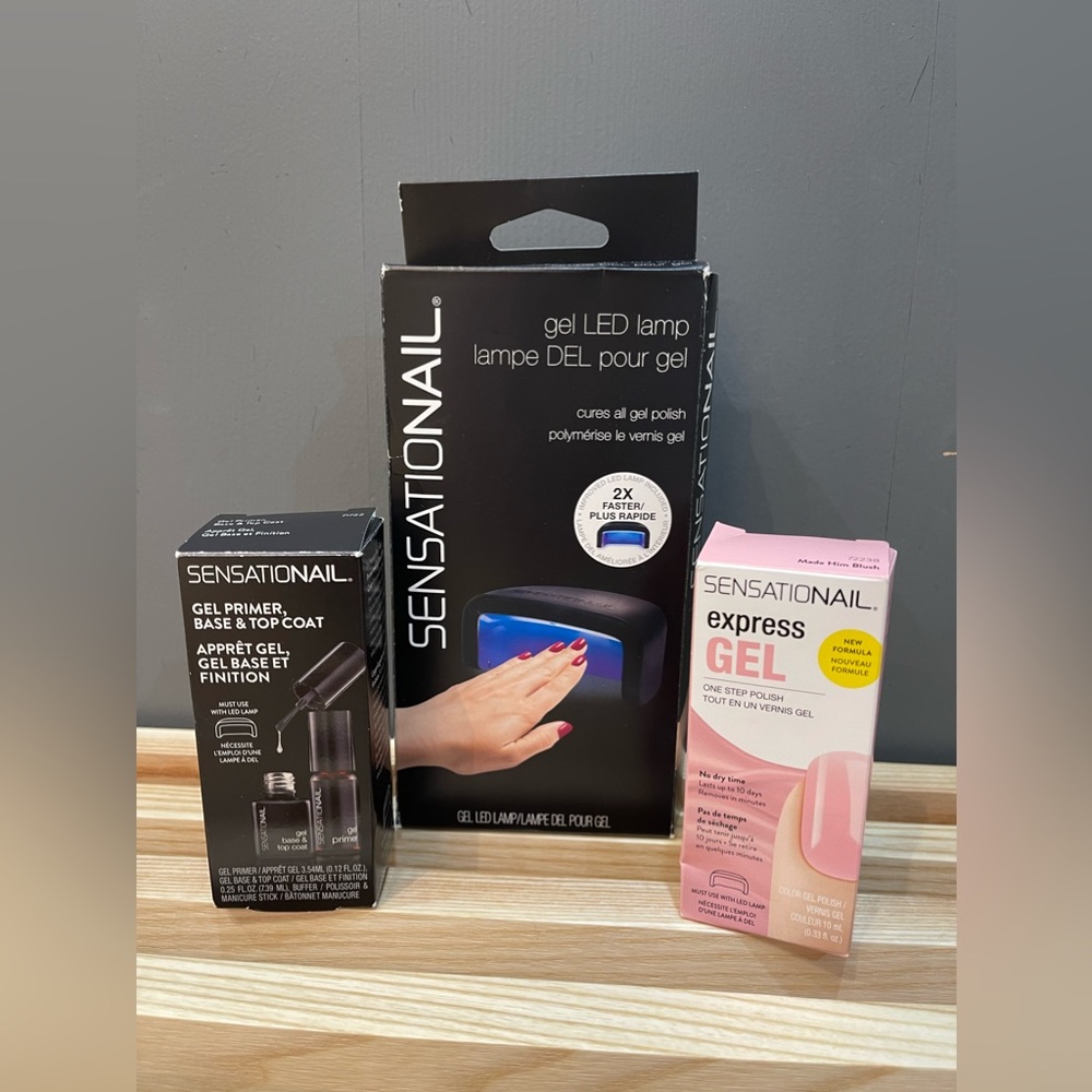 Sensational LED Express Gel Nail Kit Bundle - Lamp + 1 Colour